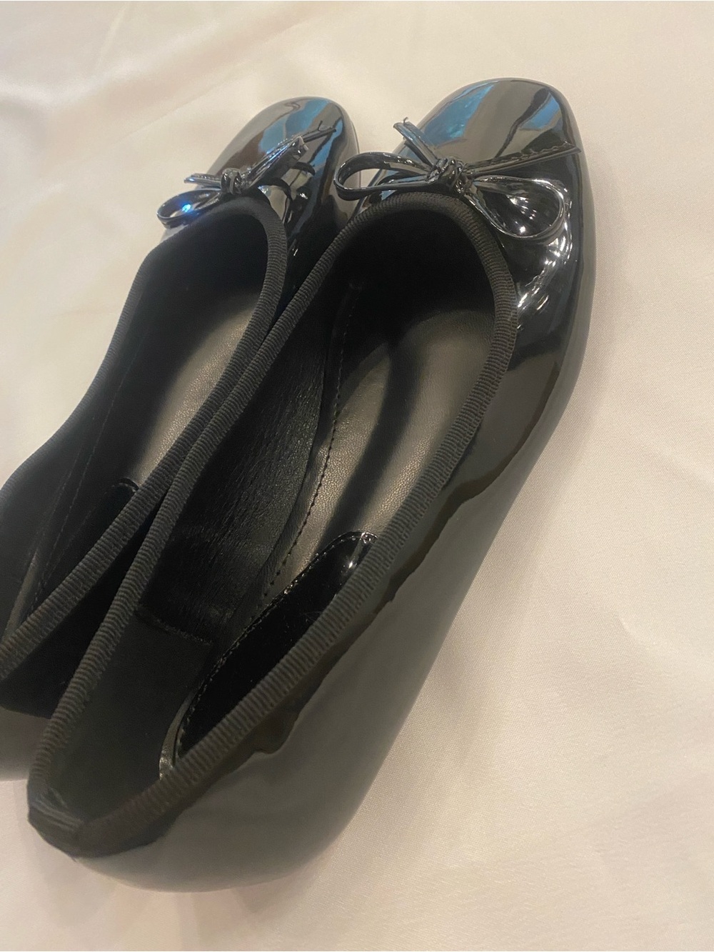 Cider Women’s Black Patent Faux Leather Bow Ballet Flats New size 8 - Picture 7 of 9